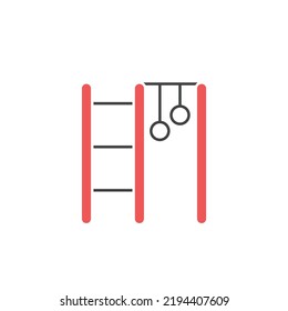jungle gym icons  symbol vector elements for infographic web