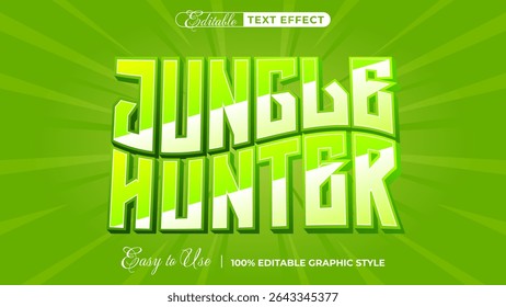 Jungle hunter- Editable Text Effect, Font Style