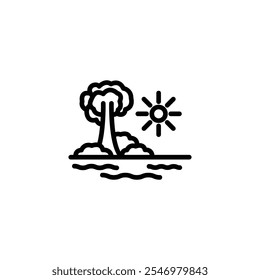 jungle icon or logo design isolated sign symbol vector illustration - high quality line style vector icon suitable for designers, web developers, displays and websites