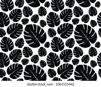 Jungle leaf, leaves, pattern, print, vector, illustration, seamless, wallpaper, background, texture