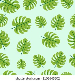 Jungle leaf nature pattern seamless