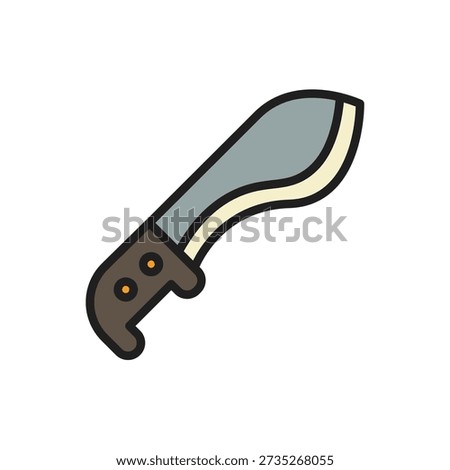 Jungle Machete Icon Vector Illustration