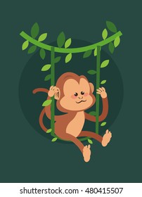 jungle monkey cartoon 