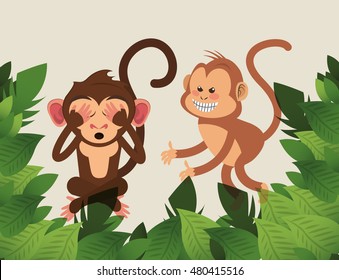 jungle monkey cartoon 