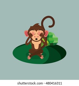 jungle monkey cartoon 