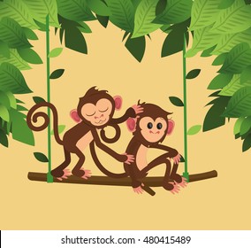 jungle monkeys cartoon 