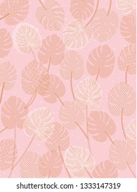 Jungle monstera background