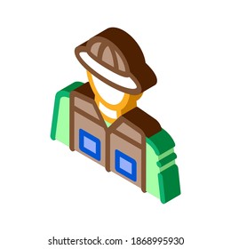 jungle pioneer icon vector. isometric jungle pioneer sign. color isolated symbol illustration