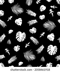 jungle plant seamless pattern material