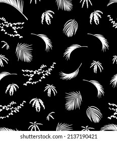jungle plant seamless pattern material