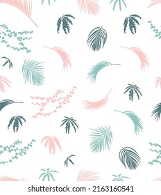 jungle plant seamless pattern material