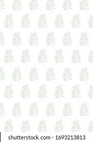 Jungle Plants Pattern For Background