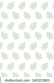 Jungle Plants Pattern For Background