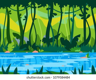 Jungle River Game Background