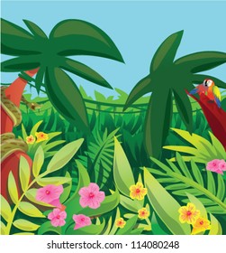 Jungle scene