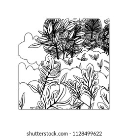 jungle scene pattern background