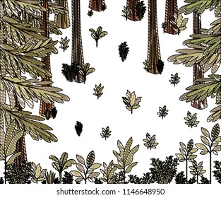 jungle scene pattern background