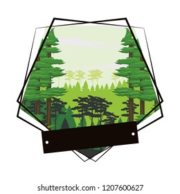 Jungle scenery cartoon