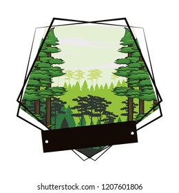 Jungle scenery cartoon