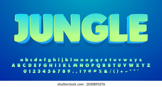 Jungle script font and graphic style