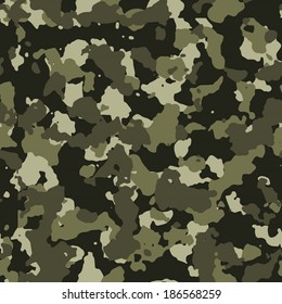 Jungle seamless camouflage vector