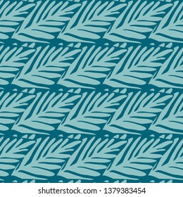 Jungle seamless pattern. Exotic plant. Tropical pattern, palm leaves seamless vector floral background.