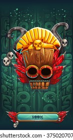 Jungle shamans mobile game user interface GUI background loading screen