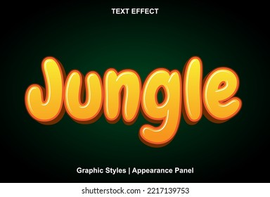 jungle text effect with graphic style