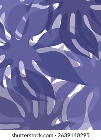 Jungle themed leaves vector background.Tropical backdrop idea for banner, poster, template, business, home decor, textile, carpet and rugs. Vector illustration.