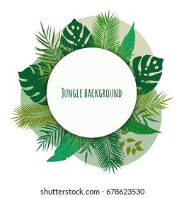 Jungle tropical background.