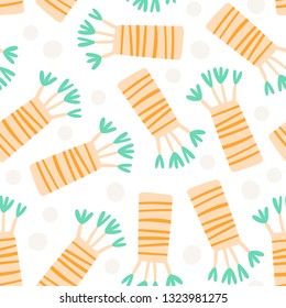 Jungle. Tropical forest seamless pattern in childish style. Perfect for kids fabric, textile, nursery wallpaper.