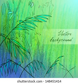 jungle, vector background, eps10