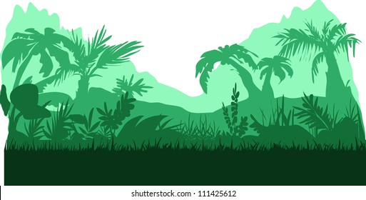 jungle vector illustration