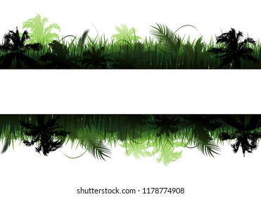 Jungle vector landscape