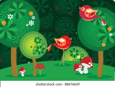 jungle vector/illustration