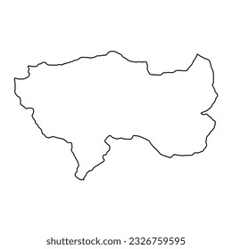 Junin map, region in Peru. Vector Illustration.