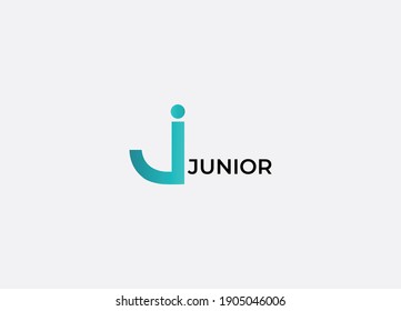 Resumen de la letra j diseño de logotipo moderno