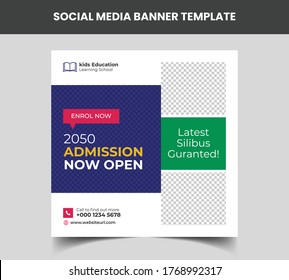 Junior Admission for Kids School Education Social Media banner Template Design Story. Kids School Education flyer Brochure Design.