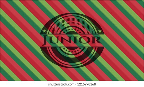 Junior christmas emblem.