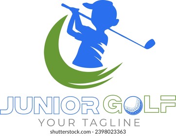 Junior golf Logo Template Vector