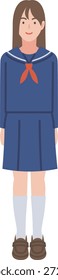 Schüler der Sekundarstufe in Uniform