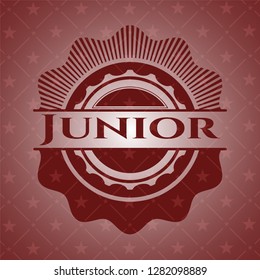 Junior retro red emblem