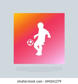 Junior Soccer or Football. Also useful as favicon, clipart. Compatible with PNG, JPG, AI, CDR, SVG, EPS, PDF. svg