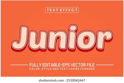 Junior Text effect editable text template