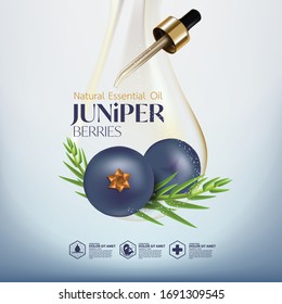 Juniper Berry  Essential Oils for skincare 
