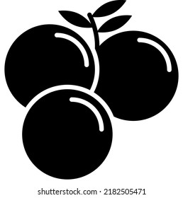 Juniper berry icon symbol template for graphic and web design collection logo vector illustration black and white