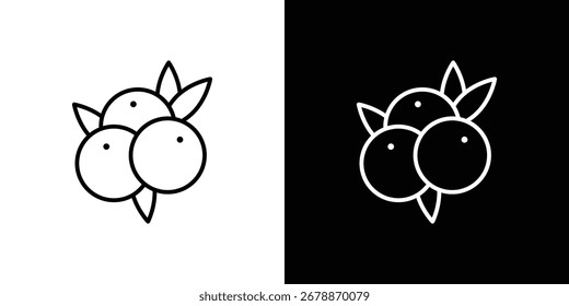 Elementos de design de ícone do Juniper para designs gráficos. Ícones de vetor