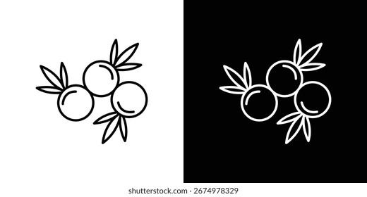 Conjunto de ícones do Juniper, vetor e ilustração