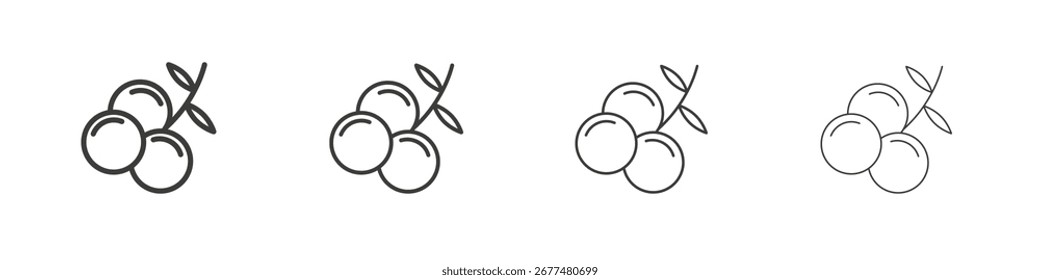 Símbolo de icono de enebro. Vector aislado ilustración.