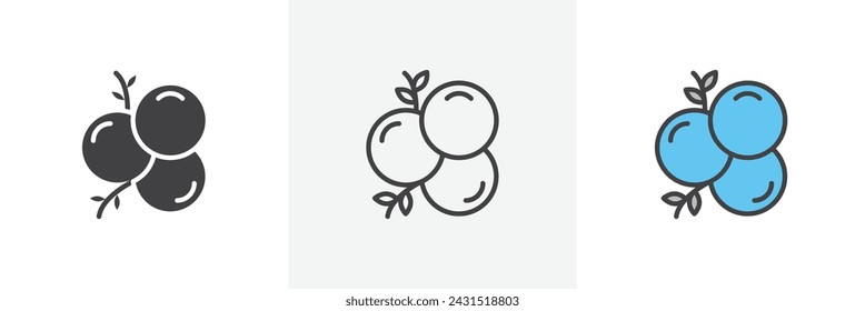 Juniper Isolated Line Icon Style Design. Simple Vector Illustration